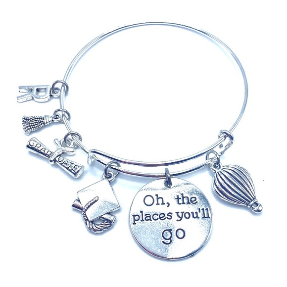 Graduation Charm Bracelet Oh The Places You’ll Go - Picture 3 of 6